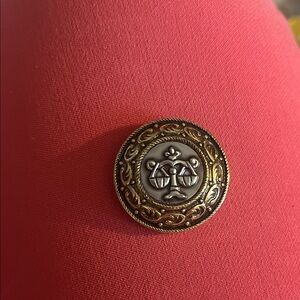 2/$20 Vintage West Germany Scales of Justice Scarf Clip